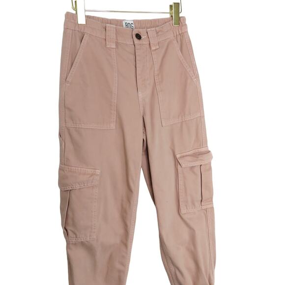 BDG Urban Outfitters Pink Denim Baggy Cargo Jogger Pants Size 27 - Picture 2 of 11